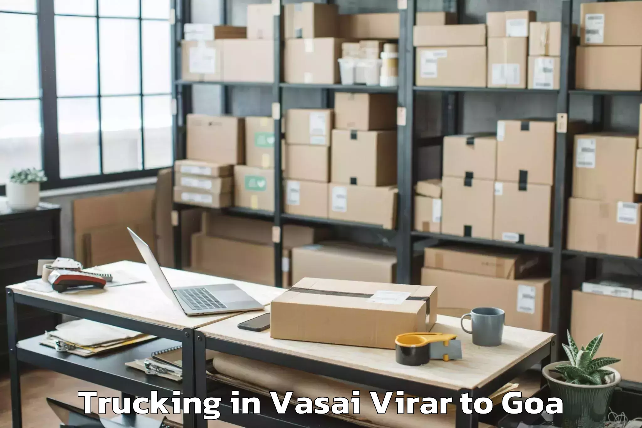 Easy Vasai Virar to Goa University Trucking Booking